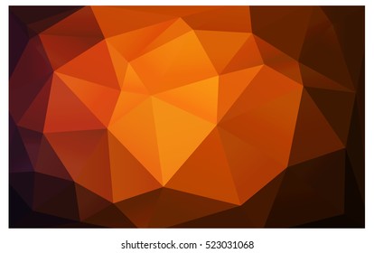Dark Red polygonal illustration, which consist of triangles. Triangular design for your business. Creative geometric background in Origami style with gradient