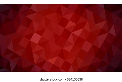 Dark red polygonal illustration, which consist of triangles. Geometric background in Origami style with gradient. Triangular design for your business.