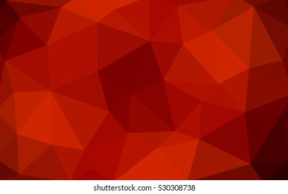 Dark red polygonal illustration, which consist of triangles. Triangular design for your business. Creative geometric background in Origami style with gradient.