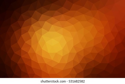 Dark red polygonal illustration, which consist of triangles. Geometric background in Origami style with gradient. Triangular design for your business.