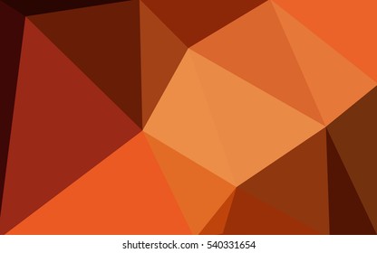 Dark red polygonal illustration, which consist of triangles. Geometric background in Origami style with gradient. Triangular design for your business.