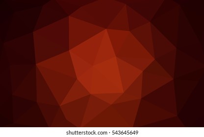 Dark red polygonal illustration, which consist of triangles. Triangular design for your business. Creative geometric background in Origami style with gradient.