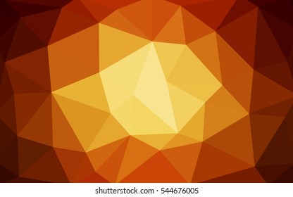 Dark red polygonal illustration, which consist of triangles. Triangular design for your business. Creative geometric background in Origami style with gradient.