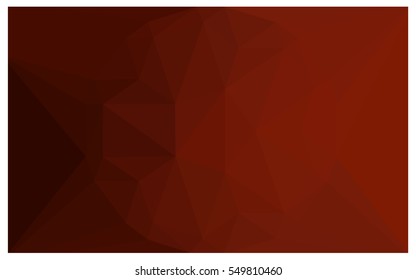 Dark Red polygonal illustration, which consist of triangles. Triangular pattern for your business design. Geometric background in Origami style with gradient. 