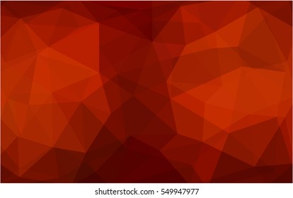 Dark red polygonal illustration, which consist of triangles. Triangular design for your business. Creative geometric background in Origami style with gradient