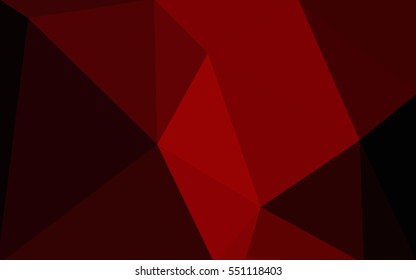 Dark red polygonal illustration, which consist of triangles. Geometric background in Origami style with gradient. Triangular design for your business.