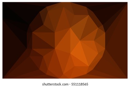 Dark Red polygonal illustration, which consist of triangles with a gemstone in center. Triangular design of a huge diamond for your business. Creative geometric background of gems.