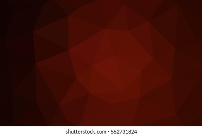 Dark red polygonal illustration, which consist of triangles. Triangular design for your business. Creative geometric background in Origami style with gradient.