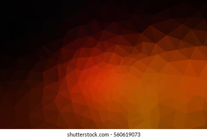 Dark red polygonal illustration, which consist of triangles. Geometric background in Origami style with gradient. Triangular design for your business.