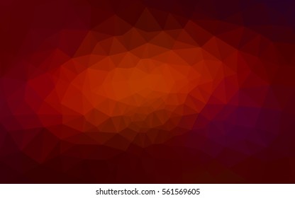 Dark red polygonal illustration, which consist of triangles. Geometric background in Origami style with gradient. Triangular design for your business.