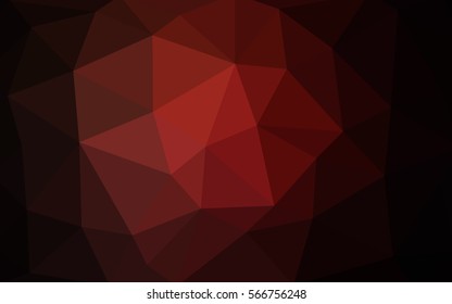 Dark red polygonal illustration, which consist of triangles. Triangular design for your business. Creative geometric background in Origami style with gradient.