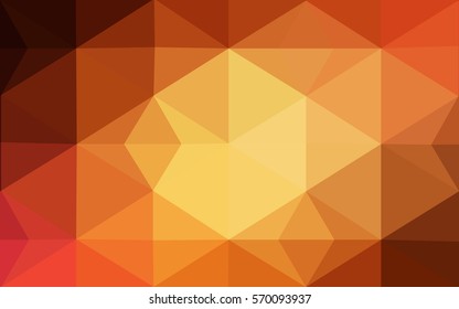 Dark red polygonal illustration, which consist of triangles. Geometric background in Origami style with gradient. Triangular design for your business.