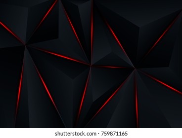 Dark red polygonal illustration, which consist of triangles. Geometric background in Origami style with gradient. Triangular design for your business.