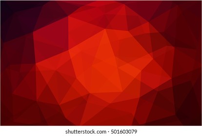 Dark red polygonal pattern. Brand-new colored illustration in blurry style with gradient. Brand-new design for your business.