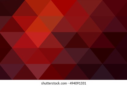 Dark red polygonal template. Colorful illustration in abstract style with gradient. A new texture for your design.