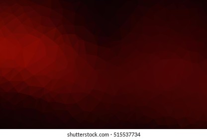 Dark red polygonal template. Colorful illustration in abstract style with gradient. A completely new design for your business.