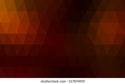 Dark red polygonal template. Modern geometrical abstract illustration with gradient. The textured pattern can be used for background.