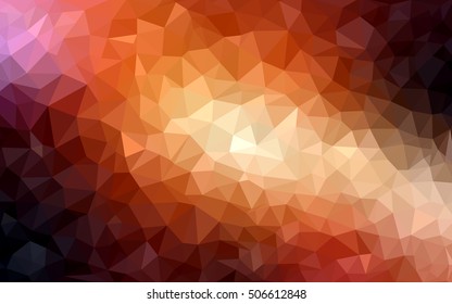 Dark red polygonal template. Shining colored illustration in a brand-new style. Brand-new style for your business design.