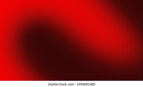 Dark red pop art background with dots design, abstract vector illustration in retro comics style