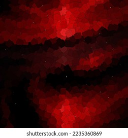 Dark red presentation template. Design element. Cubes.