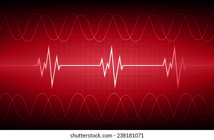 Dark red pulse Light Abstract Technology background for computer graphic website and internet. 