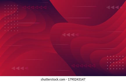 Dark red and purple abstract shiny background. Vector design.  red purple bright colorful background with texture gradient design or warm hot background invitation or web template, blotchy paint wall 