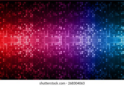 Dark Red Purple Blue Color Light Abstract Pixels Technology Background For Computer Graphic Website Internet. Circuit Board. Text Box. Mosaic, Table