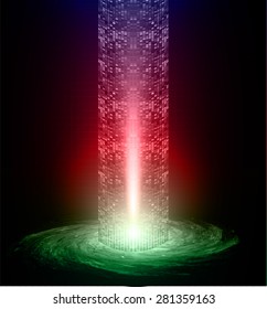 Dark red purple green light Abstract background. dark red color Light Abstract Technology background for computer graphic website internet and business. circuit. illustration. infographics. ray