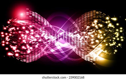Dark red purple yellow Light Abstract Technology background for computer graphic website internet. wave. star.