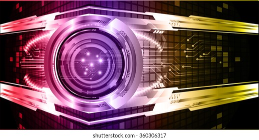 Dark red purple yellow Light Abstract Technology background for computer graphic website internet business. circuit. vector illustration. infographics. motion move blur.neon.eye