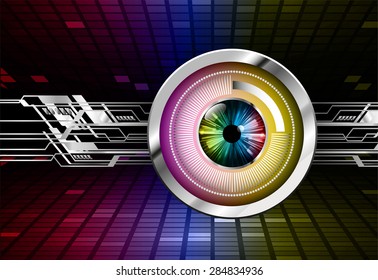 Dark red purple yellow silver color Light Abstract Technology background for computer graphic website internet and business. Circuit. Vector illustration. info graphics. silver. eye eyeball. pixel