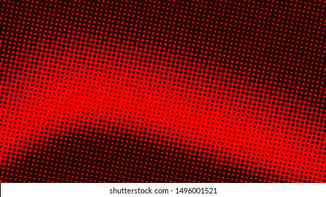 Dark red retro comic pop art background with dots, cartoon halftone background vector illustration eps10