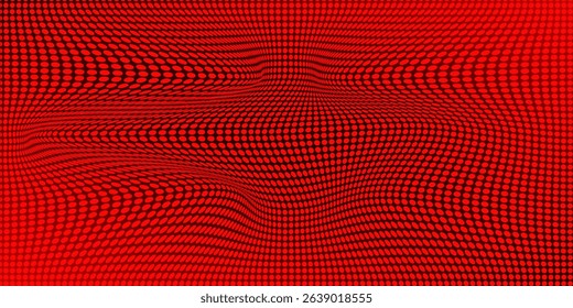 Dark red retro comic pop art background with dots, cartoon halftone background vector illustration eps10