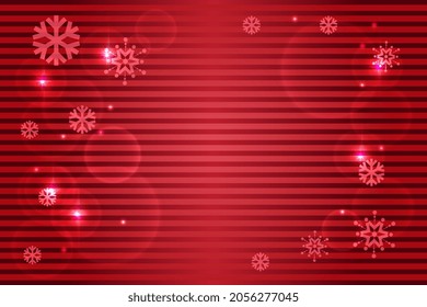 Dark Red Satin Christmas Background. Scarlet, Light Purple Stripes Christma Vector Pattern with Dots, Gradients and Glowing Stars for Web Layout