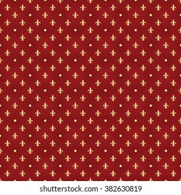 dark red seamless fleur de lis pattern