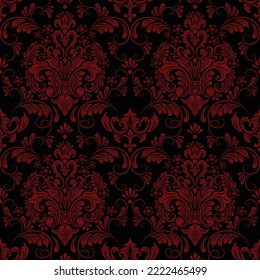 Dark and red seamless pattern wall texture background vector wallpaper