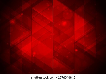 Dark red shiny polygonal design abstract background. Vector illustration