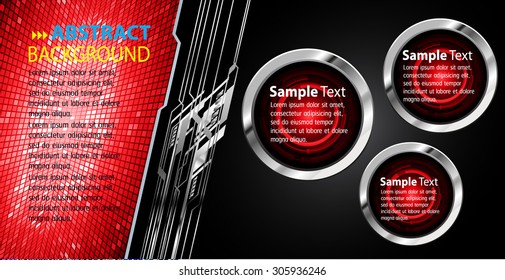 dark red silver black Web Design Website Elements Template for graphic internet. text box. label. info graphics. metal. card. pixel. Metals, alloys, steel, aluminum. button. infographics