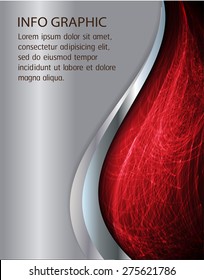 dark red silver color Light Abstract Technology background computer graphic website internet and business. circuit. vector illustration. text box. Brochure. card. banner flyer magazine. Design label.