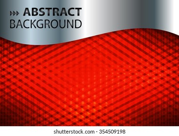 Dark red silver color Light Abstract pixels Technology background for computer graphic website internet