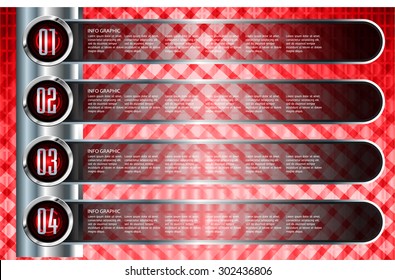 dark red silver Web Design Website Elements Template for graphic internet. text box. label. info graphics. metal. card. pixel. Metals, alloys, steel, aluminum. button
