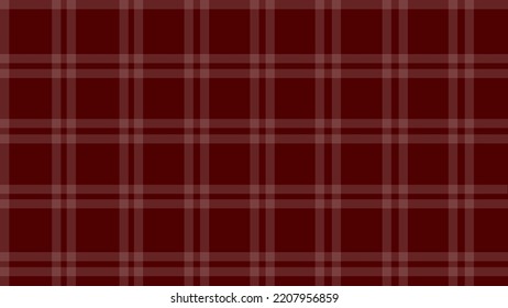 Dark red simple cozy plaid texture flannel background vector illustration.