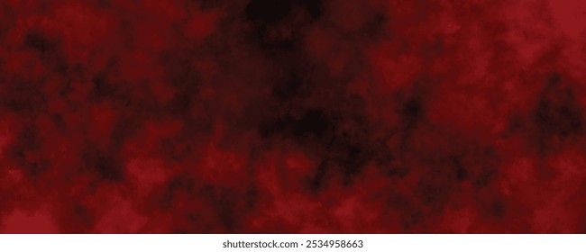 Humo rojo oscuro y textura de la nube que se mezclan en un fondo atmosférico negro perfecto para diseños abstractos y escenas malhumoradas.
