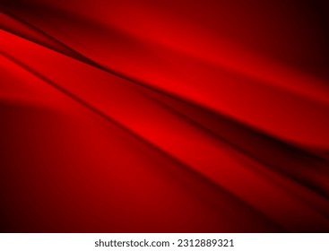 Fondo conceptual abstracto de franjas suaves de color rojo oscuro. Diseño de vectores