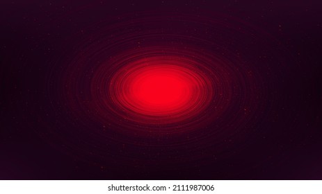 Dark Red Spiral Black hole on Galaxy background with Milky Way spiral,Universe and starry concept design,vector