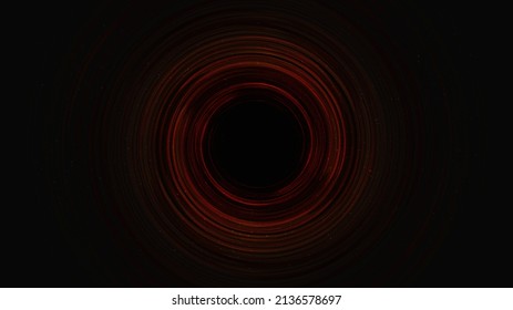 Agujero negro de la espiral roja oscura sobre fondo galaxico con espiral de la Vía Láctea,Diseño de concepto universal y estrellado,vector