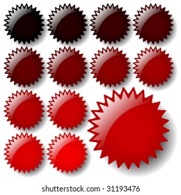 Dark Red Star web elements