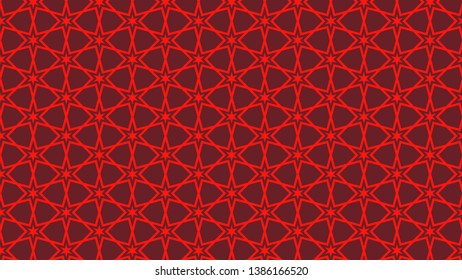 Dark Red Stars Background Pattern Design