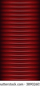 Dark red striped background.
