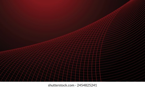 Imagen abstracta del Vector del Fondo de pantalla de la línea de las rayas del rojo oscuro para el telón de fondo o el estilo de la tela	